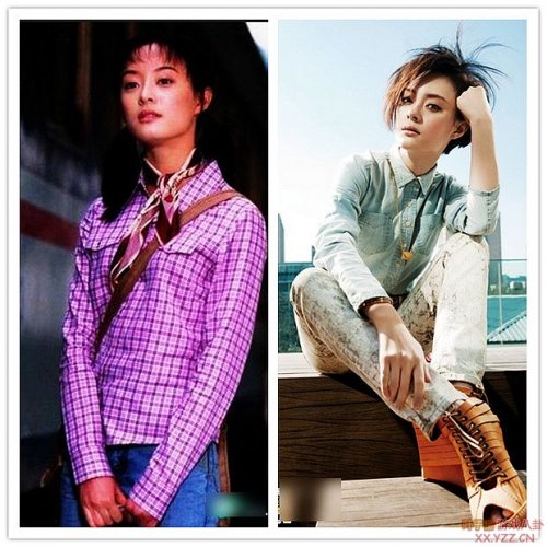 曝光白富美女星出道矮残挫造型